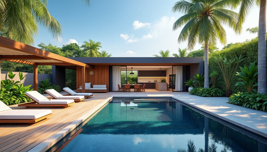 découvrez nos conseils pour aménager une maison avec pool house et profiter pleinement de l'été en alliant confort, détente et convivialité.