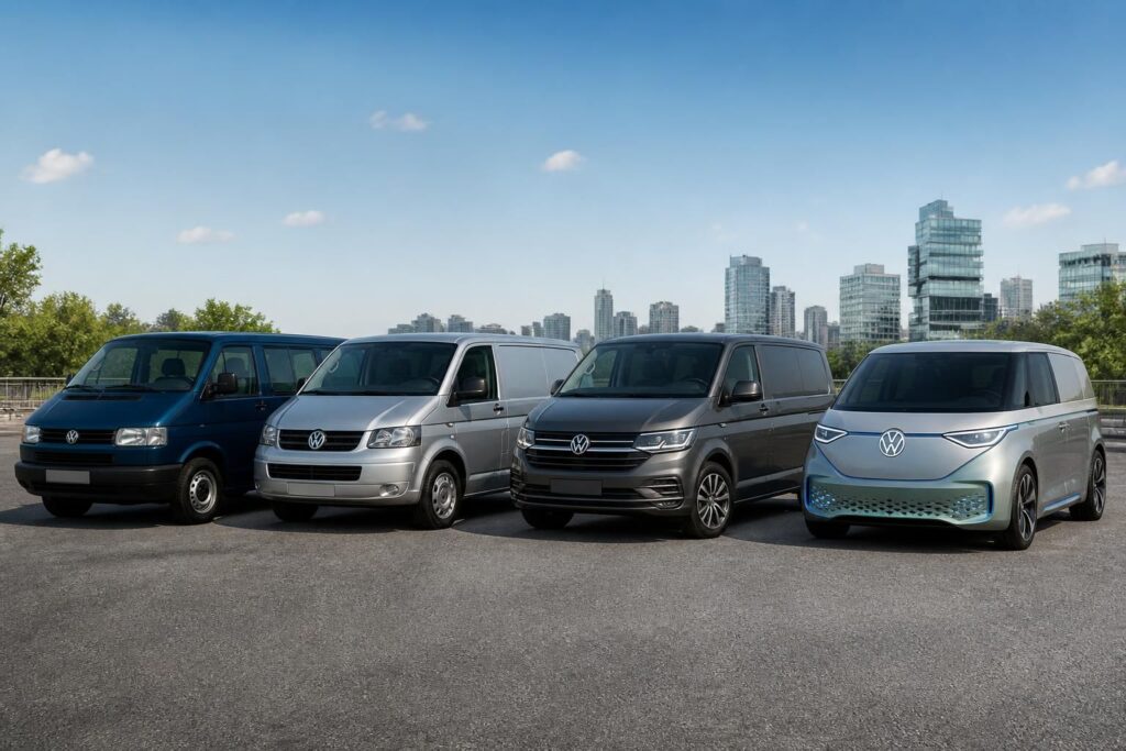découvrez notre guide complet pour choisir le volkswagen transporter idéal, comparant les modèles t4, t5, t7 ainsi que les versions électriques pour répondre à tous vos besoins.