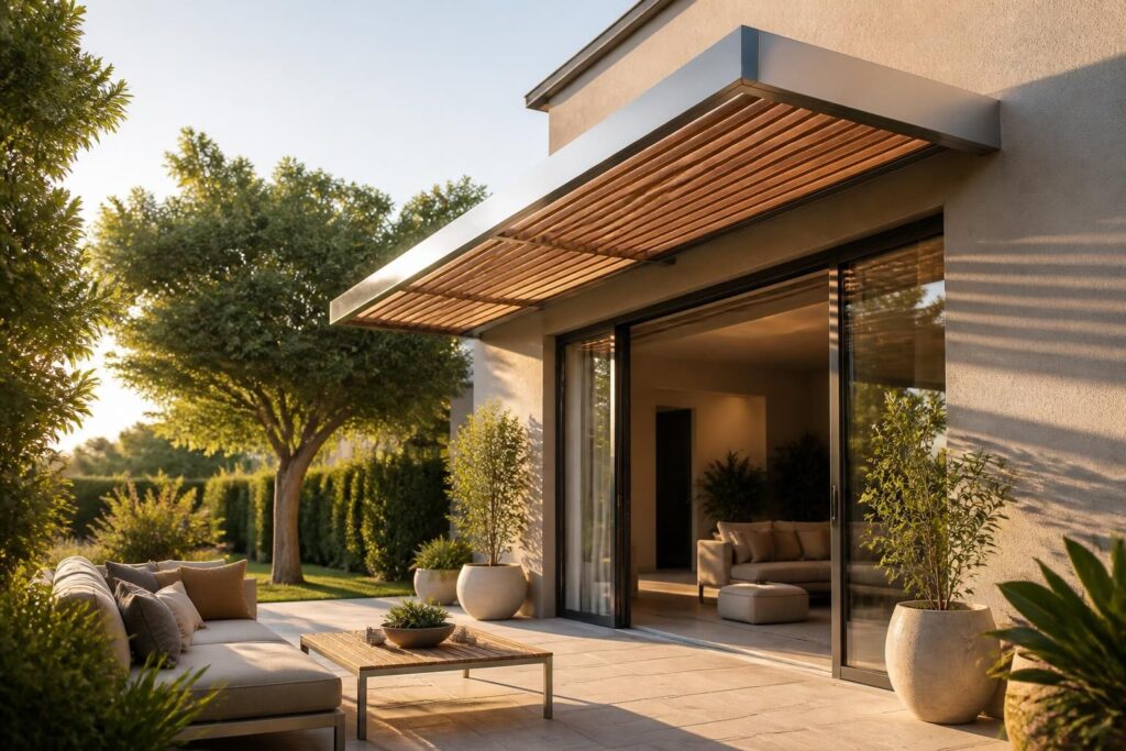 découvrez nos brise-soleil casquette en bois ou aluminium, alliant design et performance. comparez les prix et profitez des avantages pour vos espaces extérieurs.