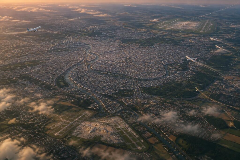 découvrez comment fonctionne le couloir aérien autour de paris et comprenez le rôle des aéroports d’orly et de roissy-charles-de-gaulle.