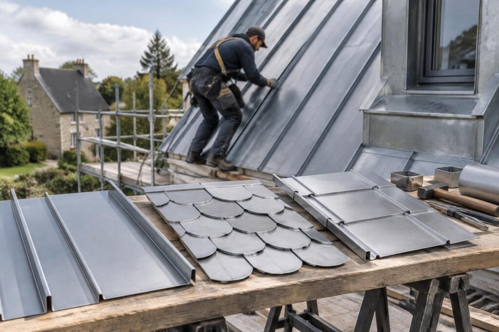 découvrez les types de tuiles en zinc, leur prix et les étapes d’installation pour choisir une toiture durable et adaptée à votre projet.